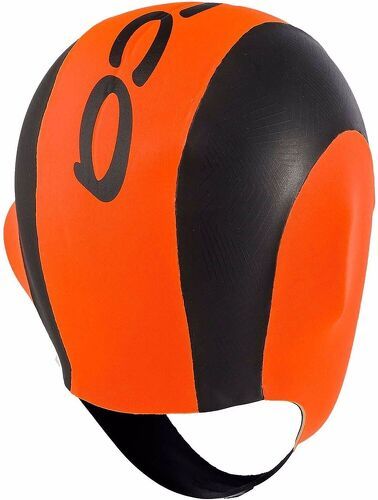 ORCA-2023 Orca Neoprene Swim Cap - Hi-Vis Orange-1