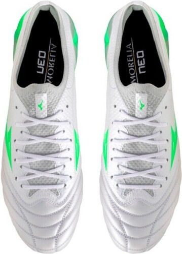 MIZUNO-Crampons Mizuno Morelia Neo IV B Elite Blanc et vert-4