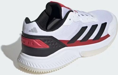 adidas-Chaussures Padel Courtquick Cloud White/Core Black/Lucid Red-4