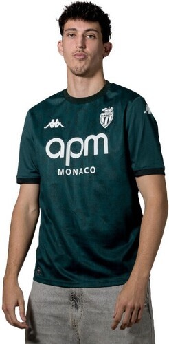 KAPPA-Maillot Kombat Away AS Monaco Vert Homme-0