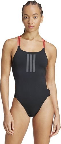 adidas-Maillot de bain 1 pièce dos en X femme adidas Ripstream 3 Stripes-2