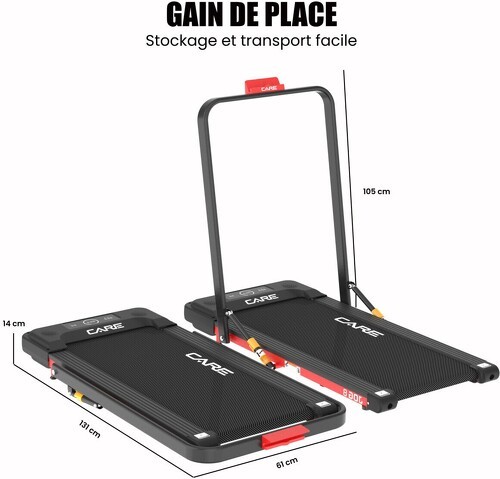 Care-Tapis de marche - 6km/h - CARE - JOG 8-4