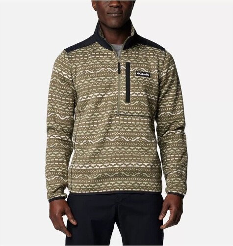 Columbia-COLUMBIA Polaire Demi-zip avec Imprimé Sweater Weather™ III Homme - Stone Green Madras Multi-0