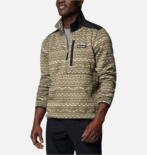 Columbia-COLUMBIA Polaire Demi-zip avec Imprimé Sweater Weather™ III Homme - Stone Green Madras Multi-1