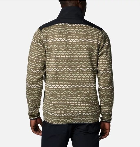 Columbia-COLUMBIA Polaire Demi-zip avec Imprimé Sweater Weather™ III Homme - Stone Green Madras Multi-4