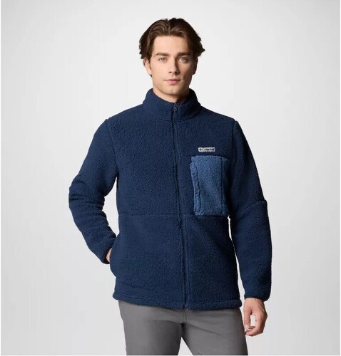 Columbia-COLUMBIA Veste polaire épaisse Mountainside homme - Collegiate Navy, Dark Mountain-0