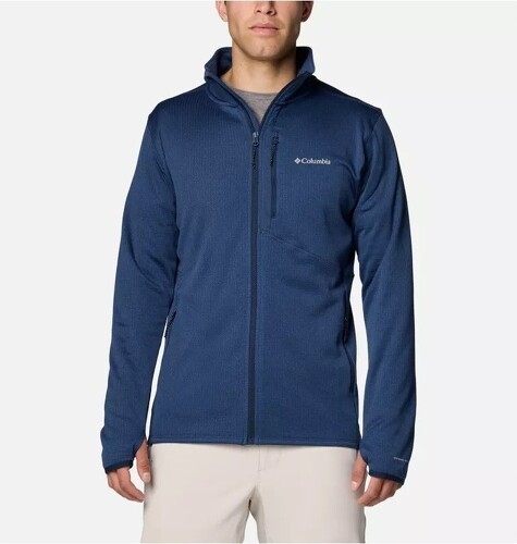 Columbia-COLUMBIA Veste Polaire Park View™ Homme - Collegiate Navy Heather-0