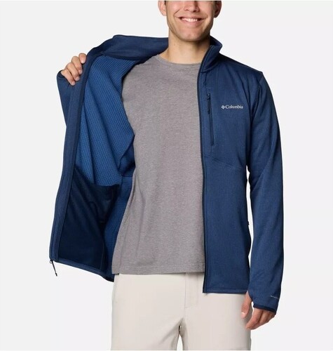 Columbia-COLUMBIA Veste Polaire Park View™ Homme - Collegiate Navy Heather-3