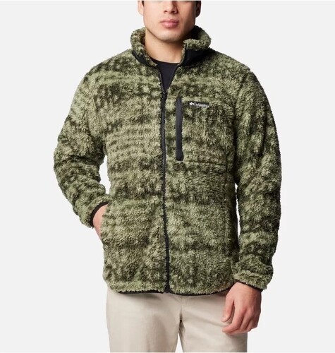 Columbia-COLUMBIA Veste Polaire Winter Pass™ II Homme - Greenscape Stippled Stripe-0