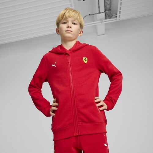 PUMA-Sweat à capuche Race Scuderia Ferrari Enfant et Adolescent-2