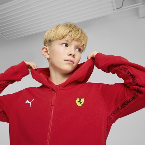 PUMA-Sweat à capuche Race Scuderia Ferrari Enfant et Adolescent-3