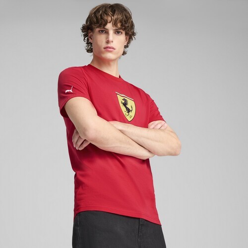 PUMA-T-shirt à écusson oversize Race Scuderia Ferrari Homme-3