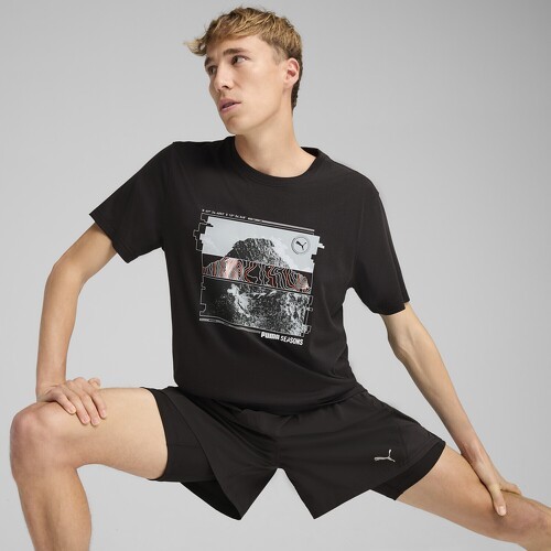 PUMA-T-shirt de running GRAPHICS SEASONS Homme-3