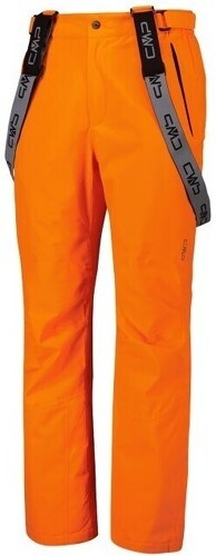 Cmp-CMP Salopette de ski homme avec bretelles amovibles - Orange-0