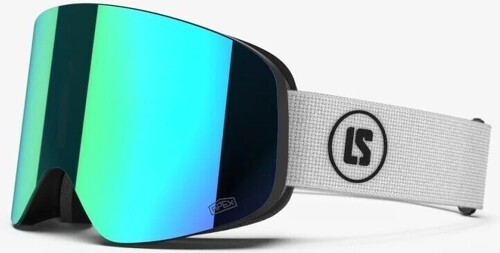 LOUBSOL-LOUBSOL Masque de ski LS3 Frameless - APEX Cat 3 - Blanc/Turquoise-0