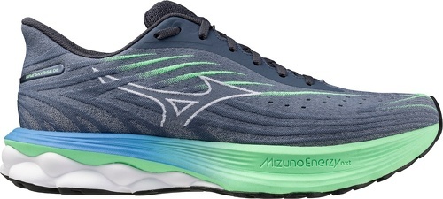 MIZUNO-Mizuno wave skyrise 6 vintage indigo et neo mint chaussures de running-0