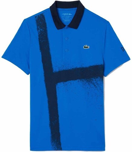 LACOSTE-Polo Lacoste Tennis Novak Djokovic Bleu / Marine Version Fan-0