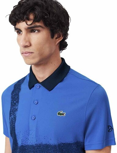 LACOSTE-Polo Lacoste Tennis Novak Djokovic Bleu / Marine Version Fan-3