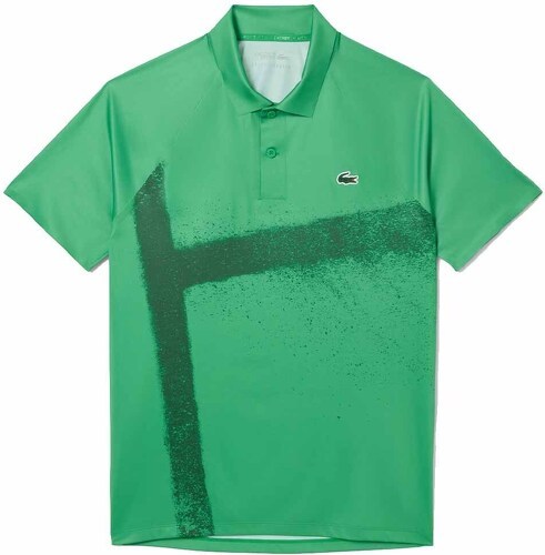 LACOSTE-Polo Lacoste Tennis Novak Djokovic Player Vert / Blanc-0