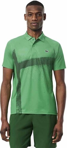 LACOSTE-Polo Lacoste Tennis Novak Djokovic Player Vert / Blanc-2