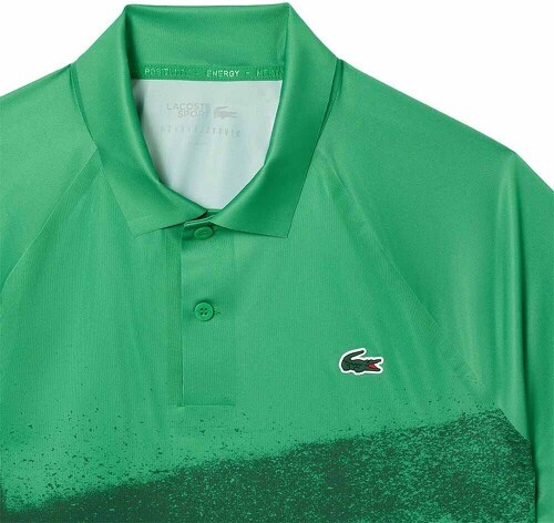 LACOSTE-Polo Lacoste Tennis Novak Djokovic Player Vert / Blanc-4