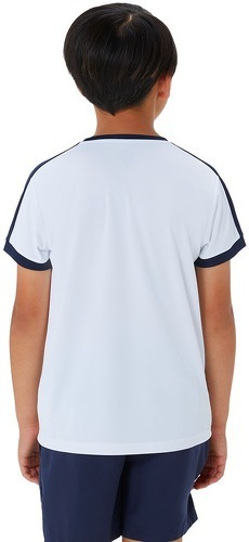 ASICS-T-Shirt Asics Junior Blanc / Bleu marine-1