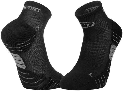 BV SPORT-Bv sport socquettes scr one 3 noires chaussettes running bv sport-0