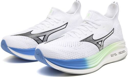 MIZUNO-Mizuno neo zen  white et frontier blue chaussures de running-4