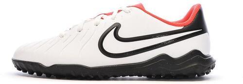 NIKE-Chaussures de Foot Blanc/Rouge Junior Nike Legend 10 Club TF-0