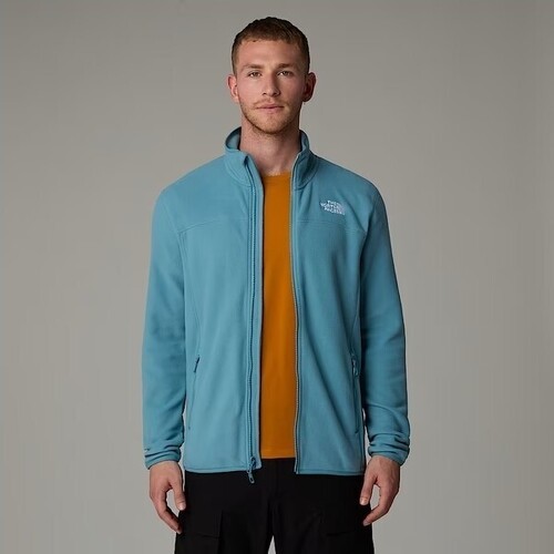 THE NORTH FACE-THE NORTH FACE Veste en polaire zippée 100 Glacier pour homme - ALGAE BLUE-3