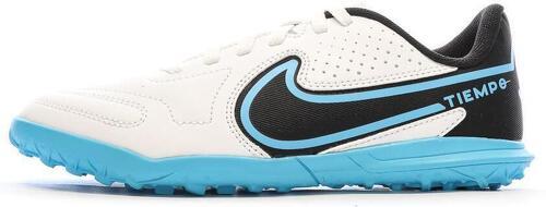 NIKE-Chaussures de Foot Blanc/Bleu Junior Nike Legend 9 Club TF-0