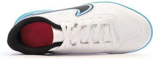 NIKE-Chaussures de Foot Blanc/Bleu Junior Nike Legend 9 Club TF-3