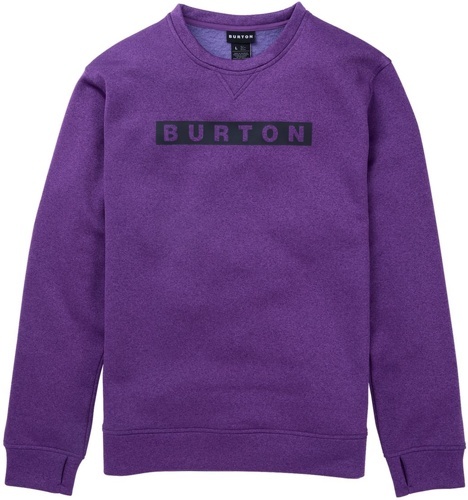 BURTON-Sweat Burton Sb Oak Pullover Crew Imperial Purple Heather Homme-0