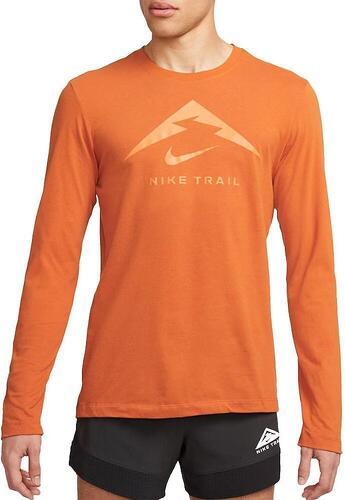 NIKE-T-shirt Manches Longues Orange Homme Nike Df Tee-0