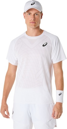 ASICS-T-Shirt Asics Match Blanc-0