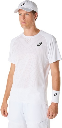 ASICS-T-Shirt Asics Match Blanc-4