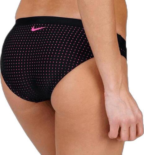 NIKE-Bas de maillot de bain Noir/Rose Femme Nike Bottom-1