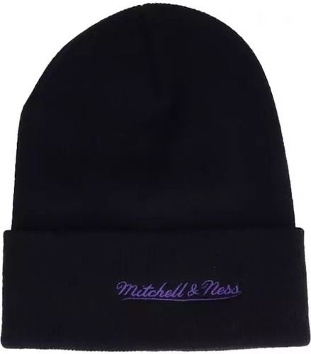 Mitchell & Ness-Bonnet NBA Milwaukee Bucks Mitchell & Ness Team Logo cuff Knit Noir-1